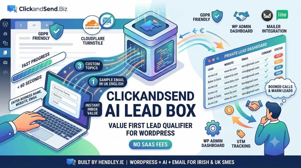 AI Lead Box™ by ClickAndSend Studio™ - AI-Powered Value-First Lead Generation System for WordPress