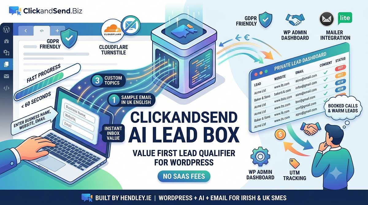 AI Lead Box™ by ClickAndSend Studio™ - AI-Powered Value-First Lead Generation System for WordPress